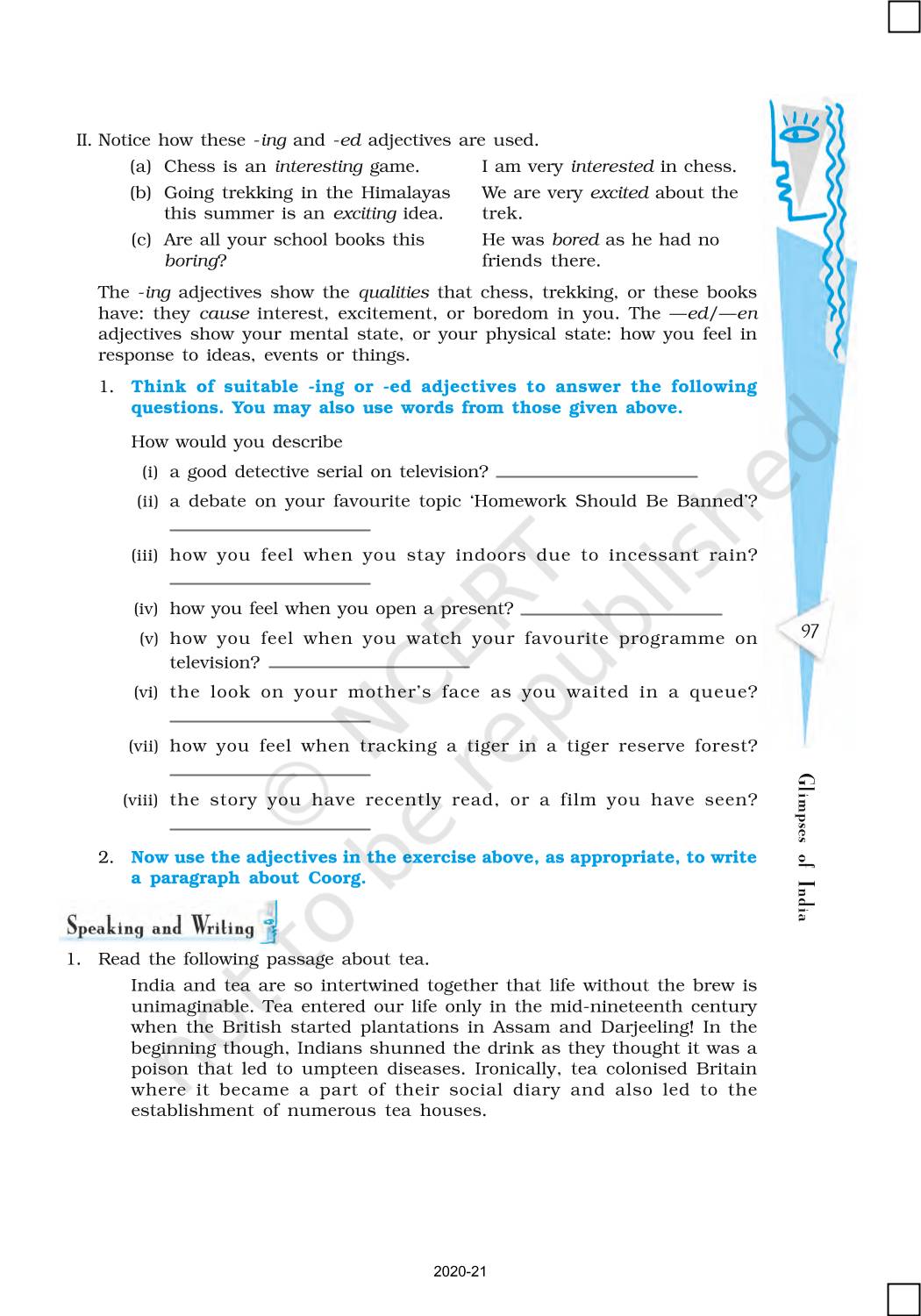 Glimpses Of India - NCERT Book Of Class 10 First Flight